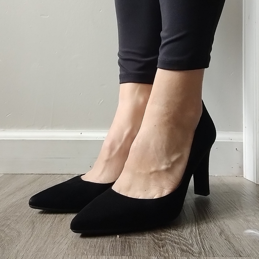 LK Benett London Black Suede Tess Courts Pumps - Picture 14 of 14